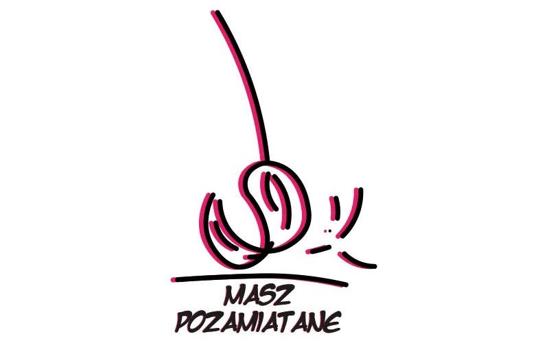 Logo firmy sprzątającej Masz Pozamiatane – wersja podstawowa