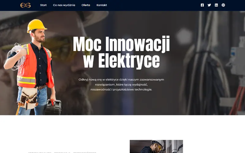 ES-Serwis – strona internetowa firmy elektrycznej