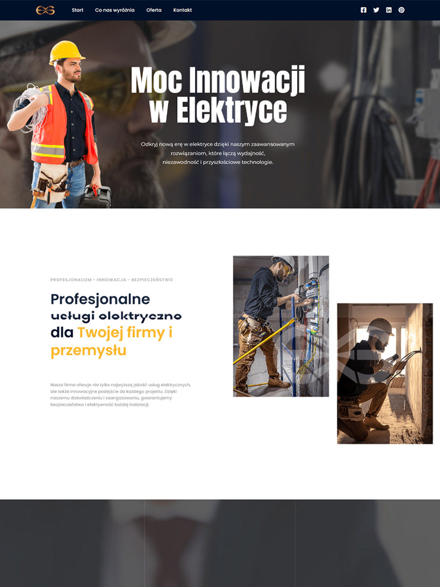 Strona internetowa firmy instalacyjnej ES Serwis – projekt i wdrożenie