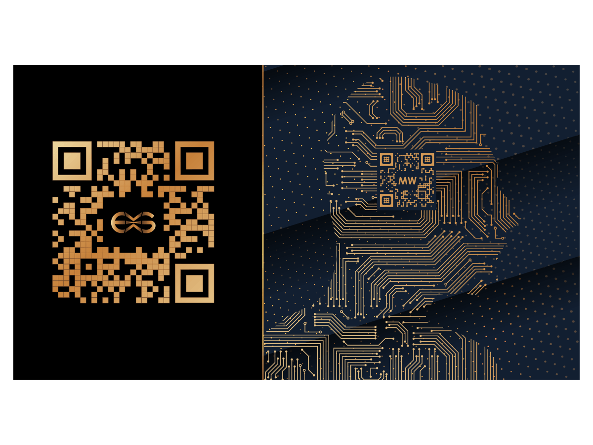 Wizytówka z kodem QR dla ES Serwis – projekt graficzny